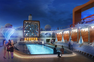 Pool Deck - Night