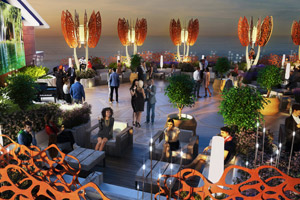 Rooftop Garden - Night