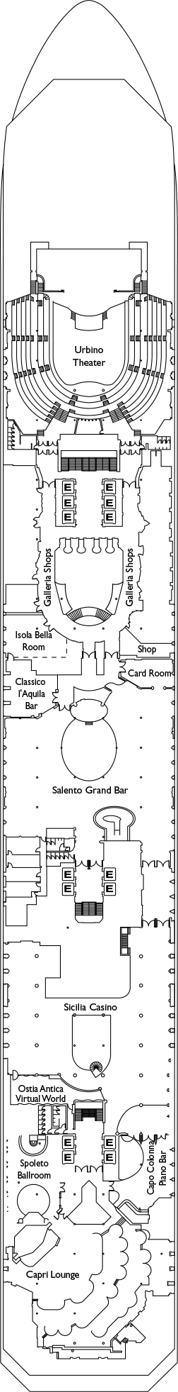Costa Magica Deck Plans