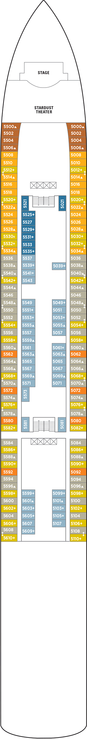 Norwegian Pearl Deck Plans